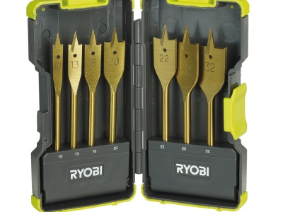 Ryobi RAK 07 SB - 7 ks sada plochých vrtáků