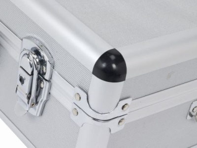 PRM10102S - Hliníkový kufr se zámky  460x330x160mm stříbrný