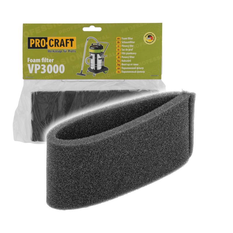 Pěnový filtr pro průmyslový vysavač Procraft VP3000
