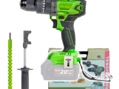 Aku vrtací šroubovák s příklepem Procraft PA18BLbb