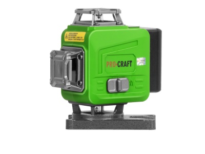 Laser zelený liniový, křížový samonivelační Procraft LE-4GL