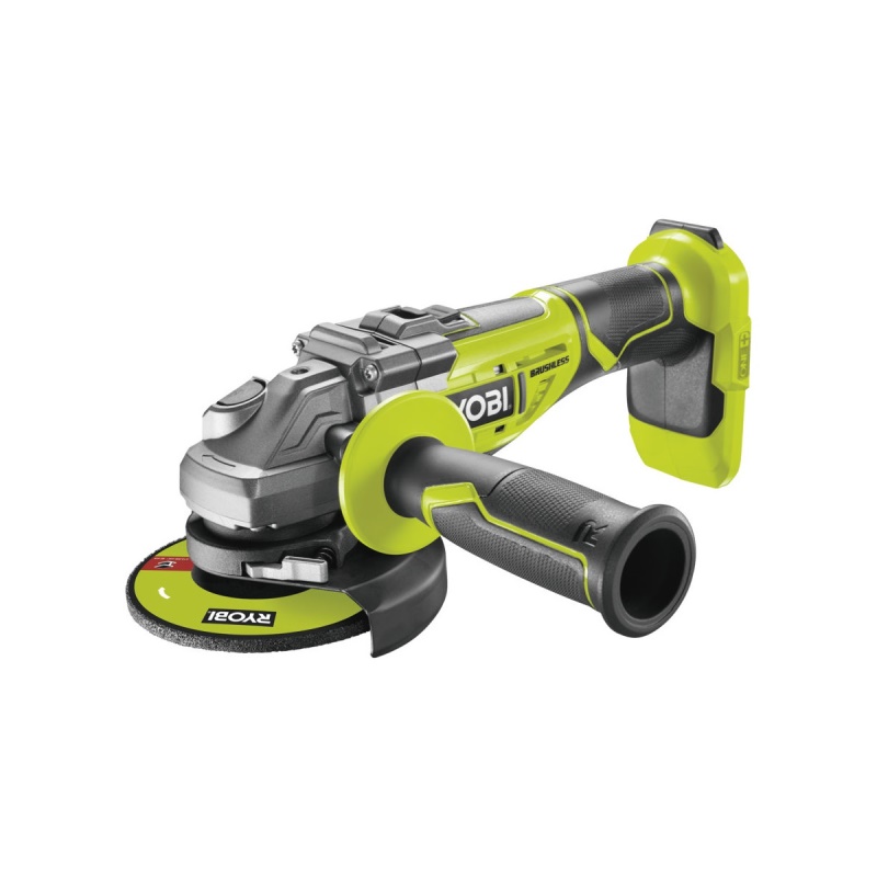 Ryobi R18AG7-0 - aku 18 V bezuhlíková úhlová bruska 125 mm ONE+ (bez baterie a nabíječky)