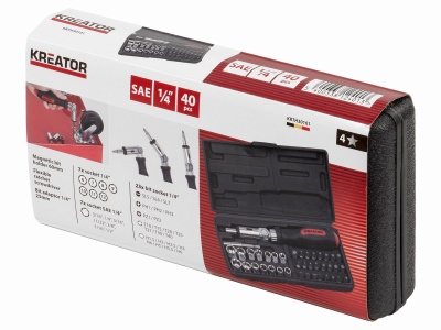 KRTH30101 - Ráčnový šroubovák 40 ks sada