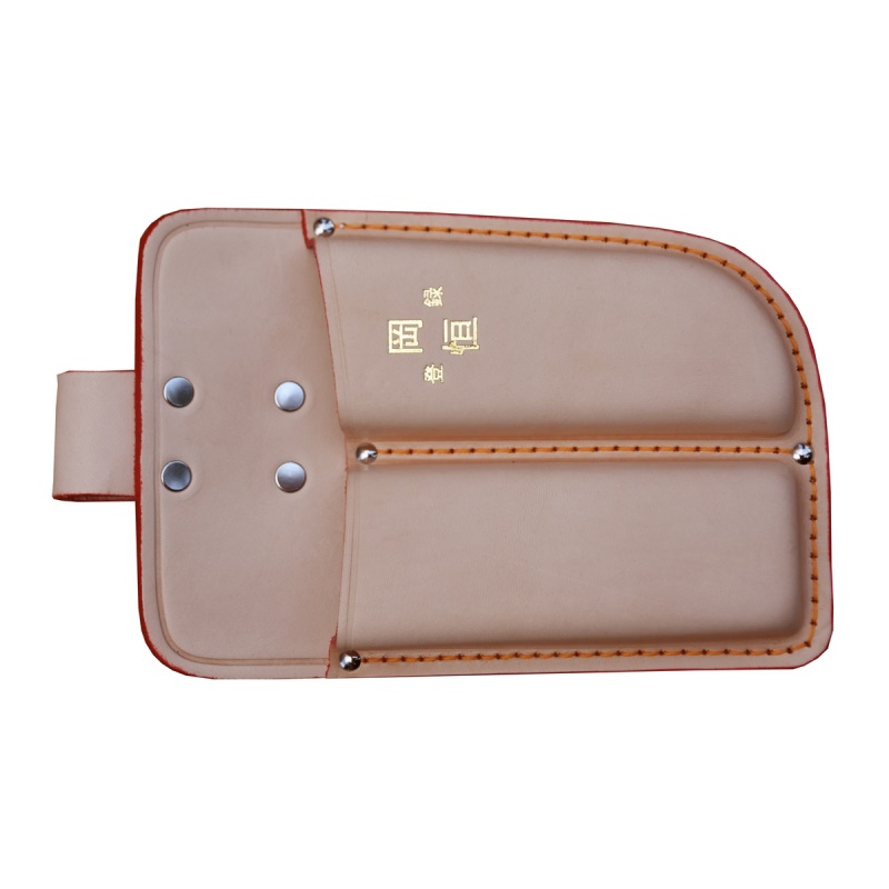 Okatsune 109 - dvojité kožené pouzdro pro nůžky a nářadí