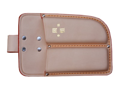 Okatsune 109 - dvojité kožené pouzdro pro nůžky a nářadí