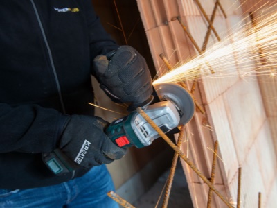 POWPB20200 - Aku úhlová bruska 20V 125mm bezuhlíková (bez AKU)