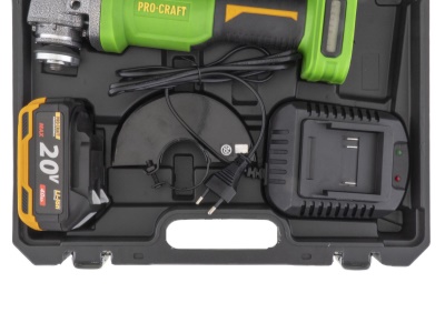 Aku úhlová bruska Procraft PWА220, 125mm