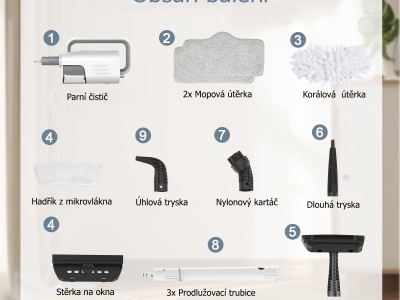 SC05 - Parní čistič s mopem