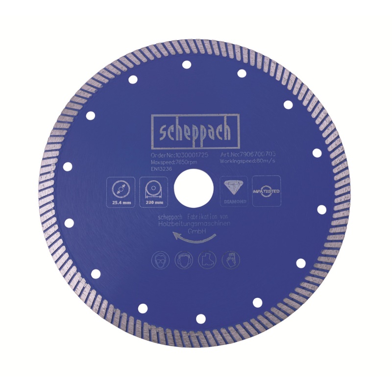 Scheppach - Profesionální diamantový řezný kotouč (200 x 25,4 x 1,6 mm) - pro FS 3600