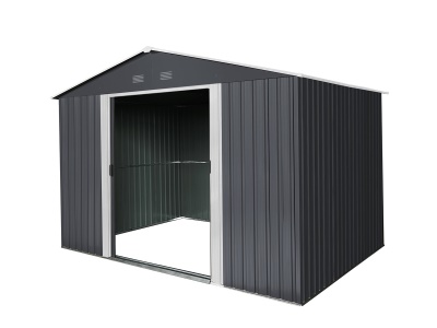 Riwall PRO RMSA 8x10 Anthracite - zahradní domek kovový 3 x 2,4 m se sedlovou střechou antracit