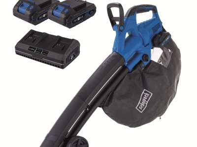 Scheppach BC-BLV720-X-SET S2 - 2x20 V IXES aku vysavač/foukač 4v1 + 2x 2Ah baterie + duální nabíječka 2,4 A