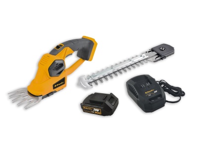 Riwall PRO RASH 2020 SET - aku nůžky 20 V na trávu a keře + 2 Ah baterie + nabíječka