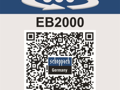 Scheppach EB 2000 - půdní vrták + 2 vrtáky