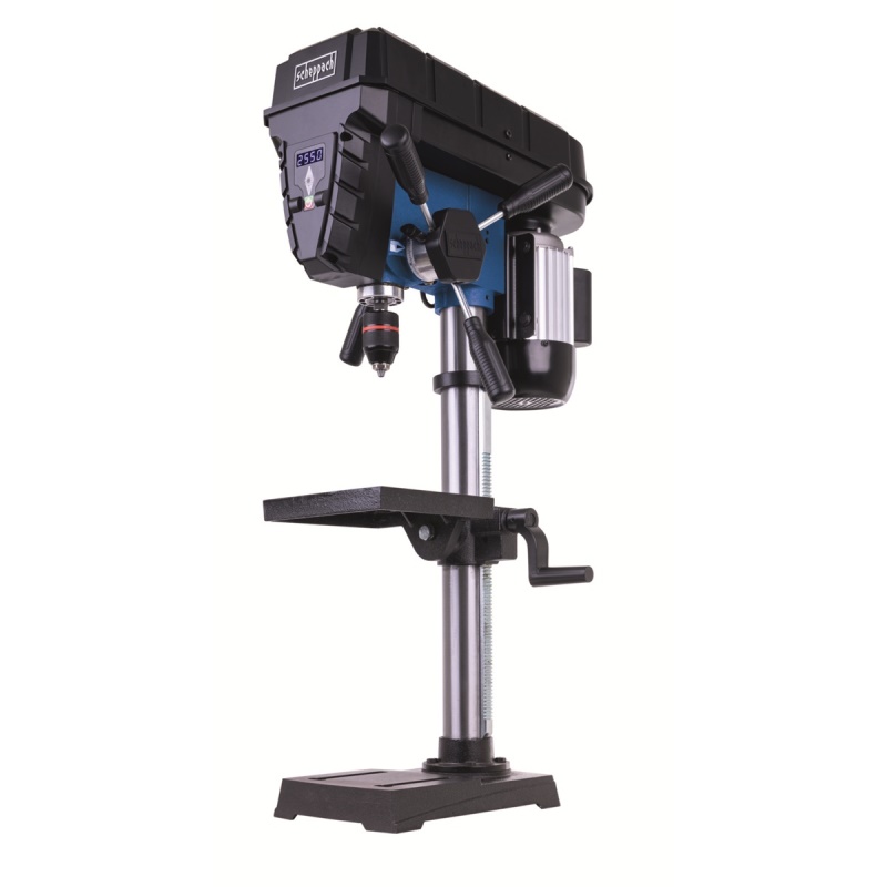 Scheppach TBM 250 Vario - stojanová vrtačka s křížovým laserem