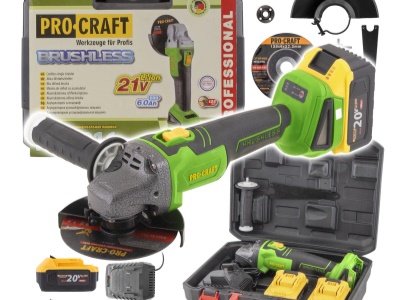 Aku úhlová bruska Procraft PWA216, 125mm