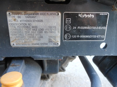Malotraktor Kubota B1620