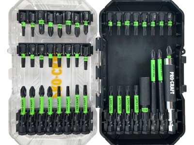 Aku rázový utahovák Procraft PS22bb + sada bitů IBS-41 + baterie a nabíječka