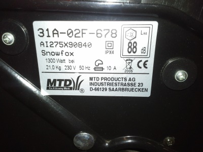 Sněhová fréza MTD - Snowfox