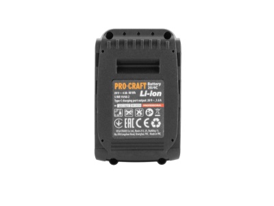 Baterie akumulátorová 20V Li-ion, 4000mAh USB Type C Procraft 20/4C