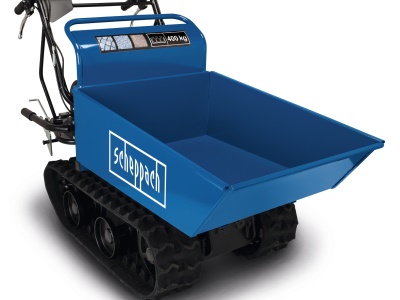 Scheppach DP 4500 - pásový přepravník 400 kg s mechanickým sklápěním korby