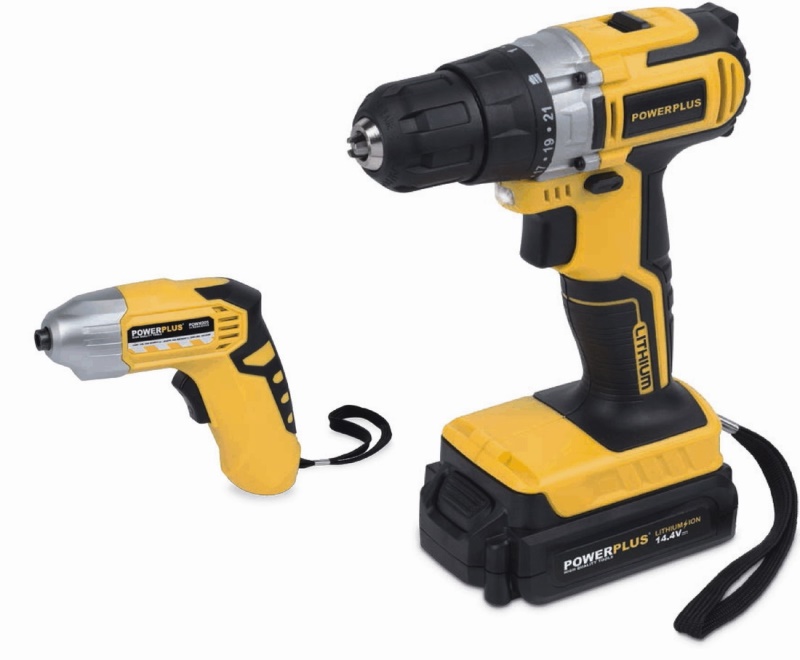 POWX00592 -  Aku šroubovák / vrtačka 14,4V LI-ION  plus  79ks příslušenství