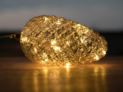 Šiška maxi zlatá Crystal