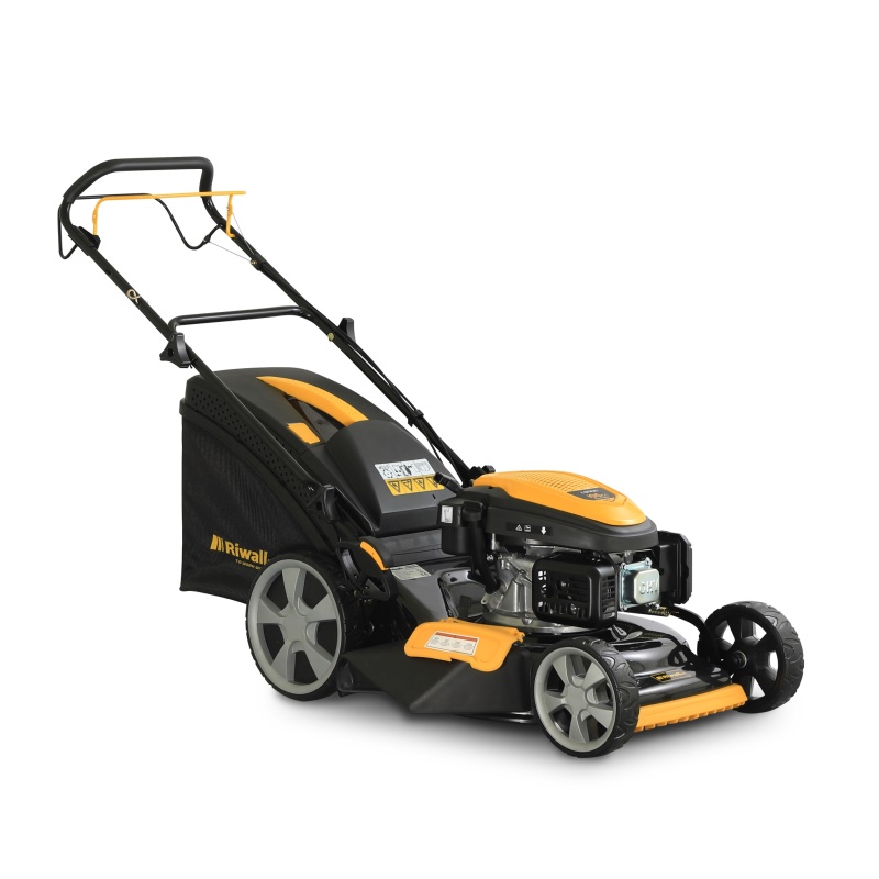 Riwall PRO RPM 5155 PRO - multifunkční travní sekačka 4 v 1 s benzinovým motorem a pojezdem