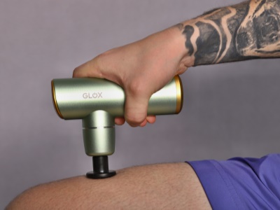 GLOX609G - Masážní pistole mini, hliníková