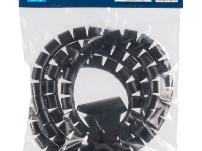 PREP00007 - Spirálová trubice na kabely černá 2 m x 25 mm