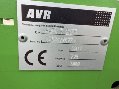 Drtič bramborové natě AVR RAVALE 2x75