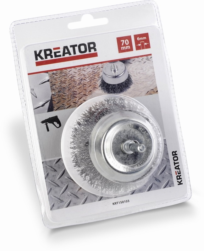 KRT150103 - Ocelová kartáč na vrtačky 70mm