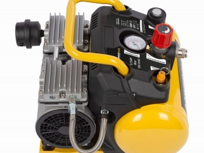 POWX1724S - Kompresor SILENT 550W 6L  plus 10ks přísl. Bezolejový