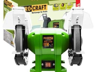 Bruska stolní dvoukotoučová PROCRAFT PAE1350, 170W