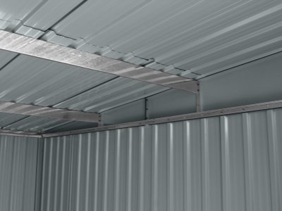 Riwall PRO RMSP 9x8 Anthracite LUX - zahradní domek kovový 2,4 x 2,8 m s pultovou střechou antracit