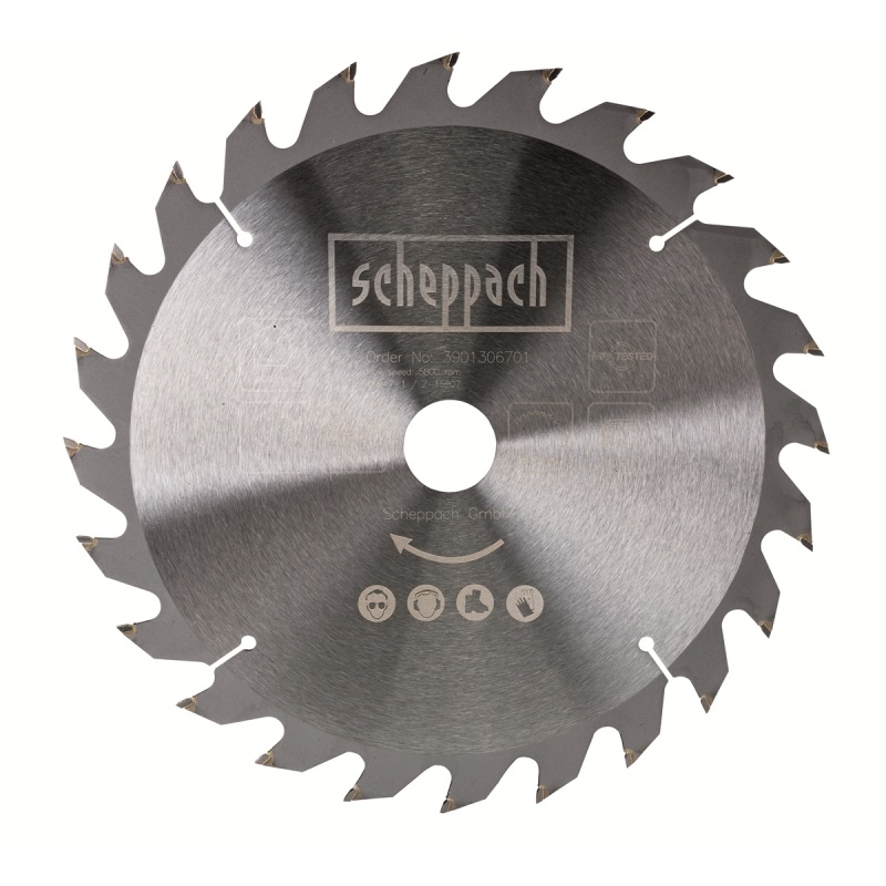 Scheppach pilový kotouč TCT 250/30 x 2,8, 24 zubů