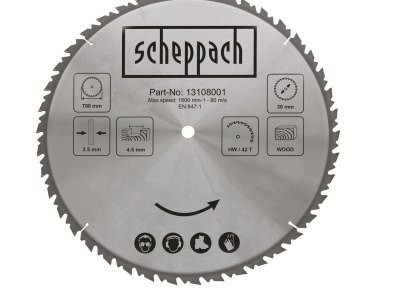 Scheppach Pilový kotouč TCT ( 700 x 30 x 4,5 mm, 42 Z ) - pro HS 720 / HS 730