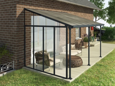 Palram - Canopia Boční stěna k pergolám Sierra / Capri (antracit)