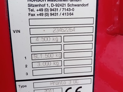 Secí stroj HORSCH Pronto 3 DC