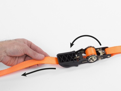 KRTH40806 - Upínací popruh ráčnový s háky 225kg / 4,5m (sada 2ks) HIGH QUALITY