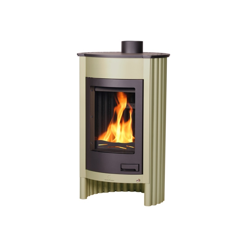 HS Flamingo MEDIE I olivová - krbová kamna