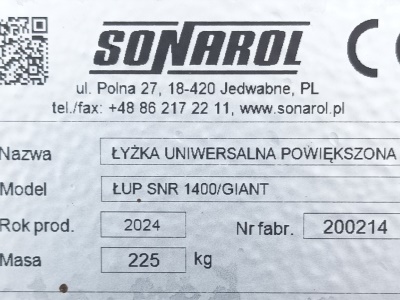 Univerzální lžíce - VELKÁ LUP SNR 1400  GIANT
