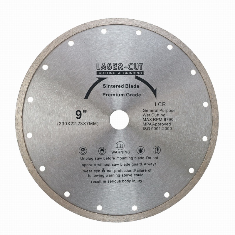 L00105 - Diamantový kotouč celoobvodový 230 x 22,23 x 7mm LCR