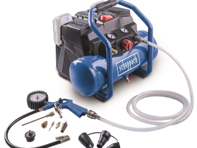 Scheppach C-ACT160/6-X - 2x 20 V IXES aku bezolejový kompresor 6 l (bez baterie a nabíječky)