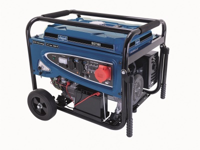 Scheppach SG 7300 - Rámová elektrocentrála 5500 W s regulací AVR a elektrostartem