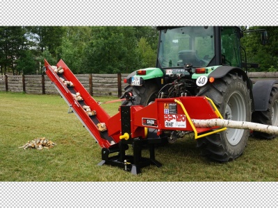 Traktorový špalíkovač PTO Model RP-120 Remet + Pásový dopravník 2,3m