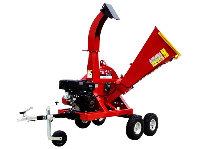 Diskový štěpkovač RTS-630 + Podvozek pro terénní přepravu Remet (spalovací motor 15 HP)