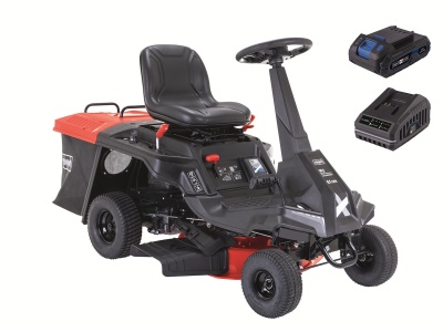 Scheppach MR 230-61 - travní rider 61 cm s zadním a bočním výhozem a mechanickou převodovkou