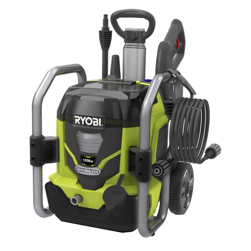 Ryobi RPW36120HI - aku 36 V bezuhlíkový vysokotlaký čistič 120 bar (bez baterie a nabíječky)