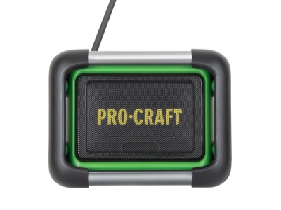 Aku / síťové rádio Procraft PJS20 DAB+, FM, Bluetooth 5.3, 80W (vč. 230V adaptéru, bez aku baterie a
