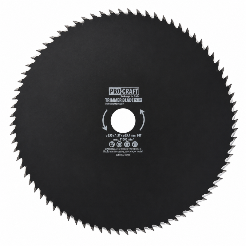 Nůž křovinořezu (kotouč) (D255*25.4)  80T PROCRAFT